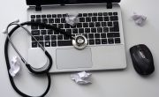 Laptop, Mouse, Stethoscope, Notebook, Keyboard