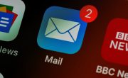 closeup of mail app icon on phone